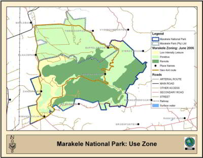 Marakele National Park Map
